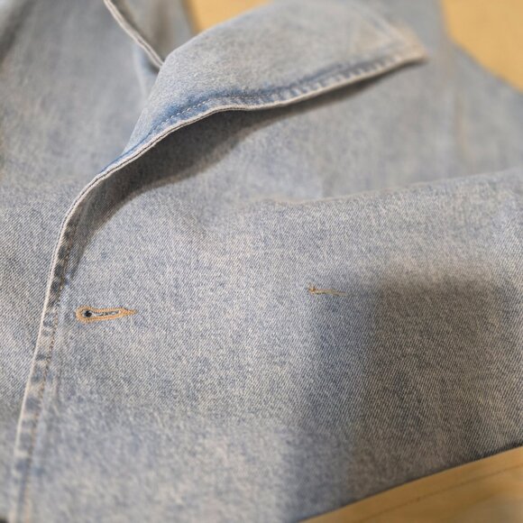 Do by Dee Ocleppo Julia Mixed Media Trench Coat NWT XL- All buttons removed - Picture 6 of 16